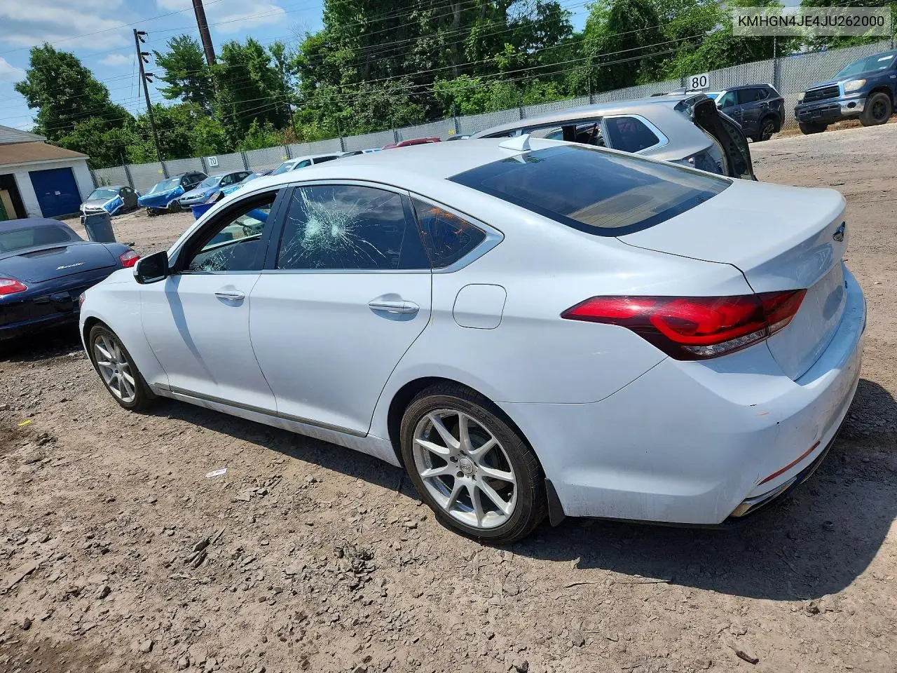 2018 Genesis G80 3.8 VIN: KMHGN4JE4JU262000 Lot: 60247936