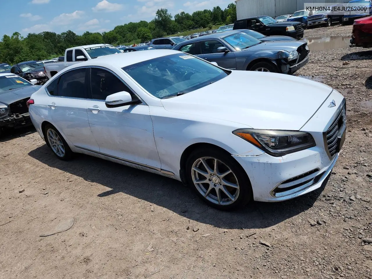 2018 Genesis G80 3.8 VIN: KMHGN4JE4JU262000 Lot: 60247936