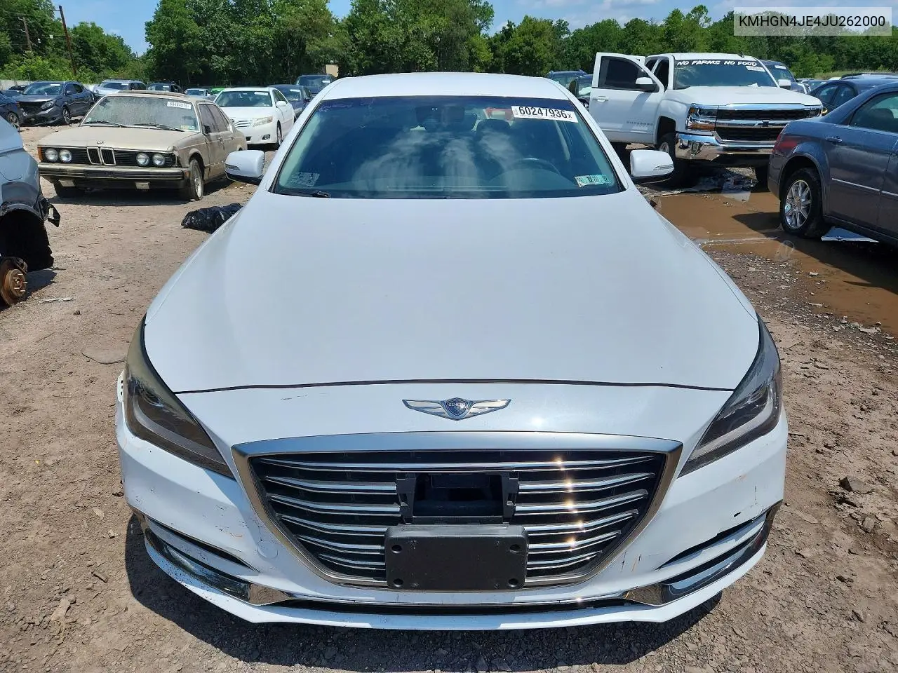 2018 Genesis G80 3.8 VIN: KMHGN4JE4JU262000 Lot: 60247936