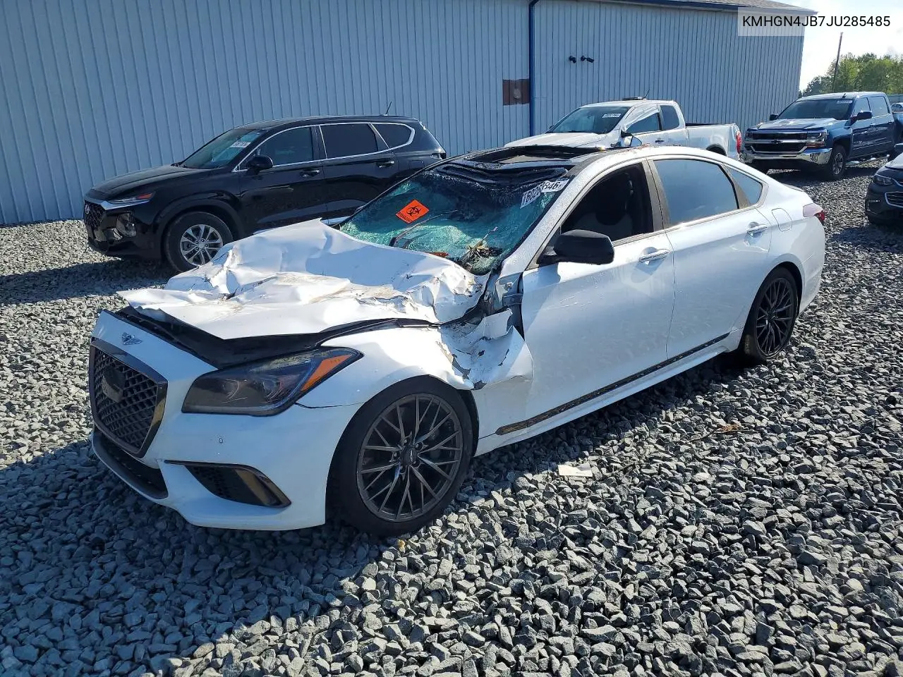 2018 Genesis G80 Sport VIN: KMHGN4JB7JU285485 Lot: 60263846