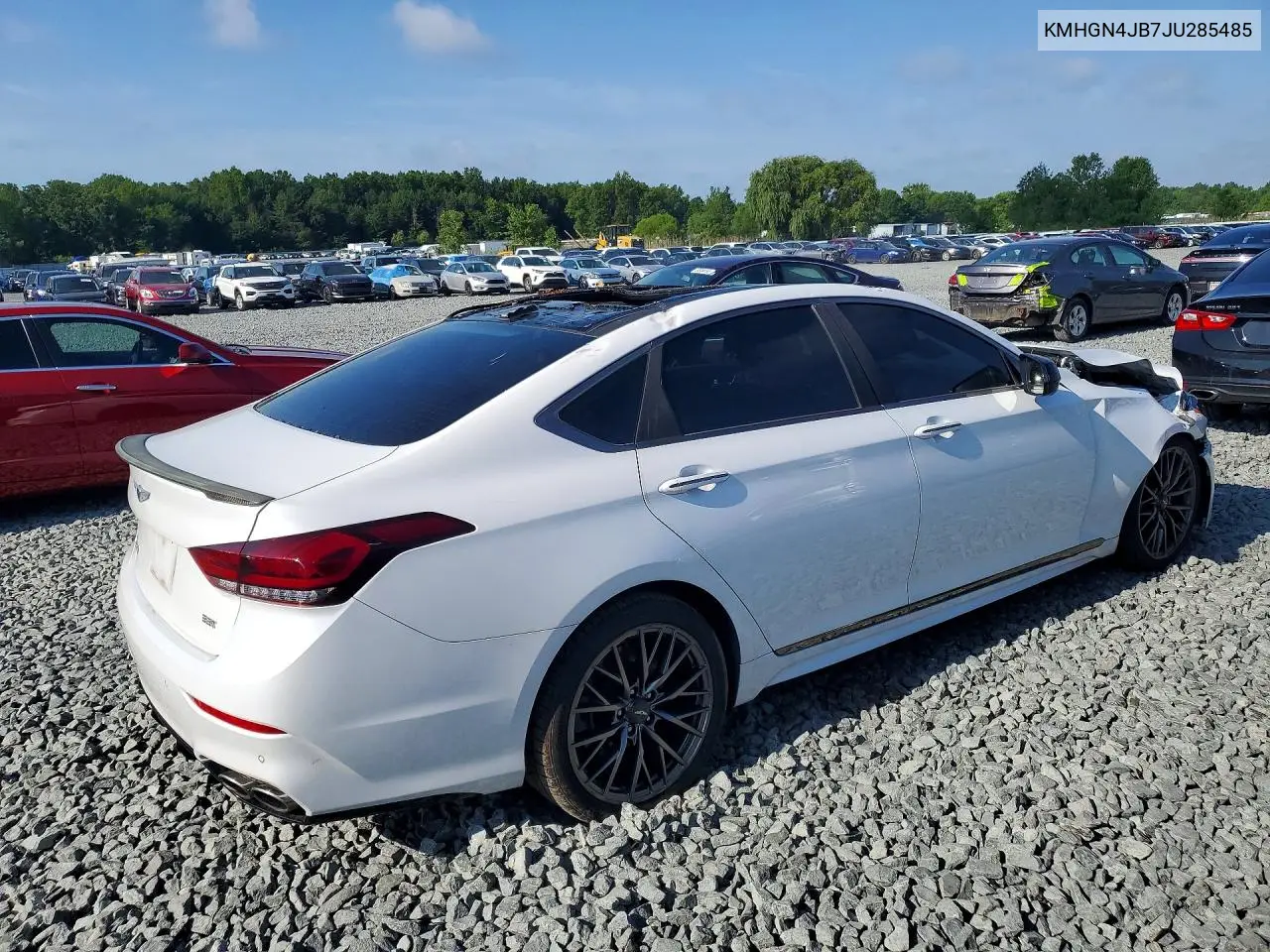 2018 Genesis G80 Sport VIN: KMHGN4JB7JU285485 Lot: 60263846