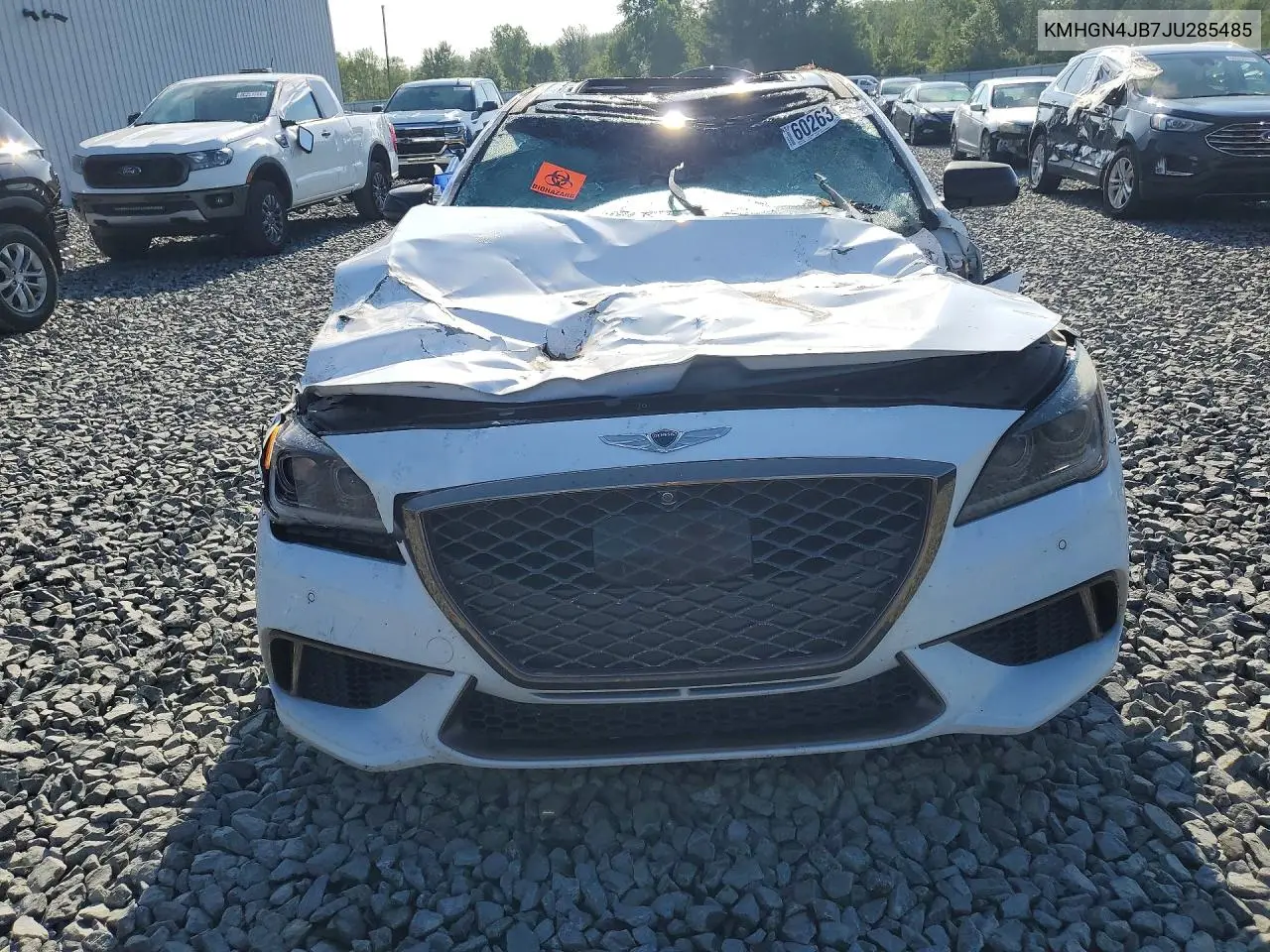 2018 Genesis G80 Sport VIN: KMHGN4JB7JU285485 Lot: 60263846