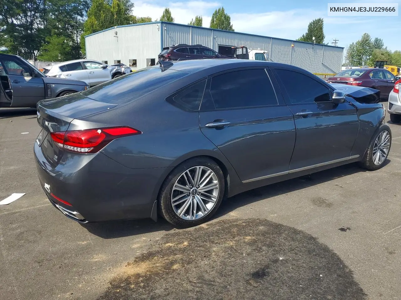 2018 Genesis G80 3.8 VIN: KMHGN4JE3JU229666 Lot: 60494096