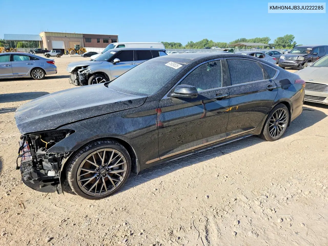 2018 Genesis G80 Sport VIN: KMHGN4JB3JU222285 Lot: 61609526