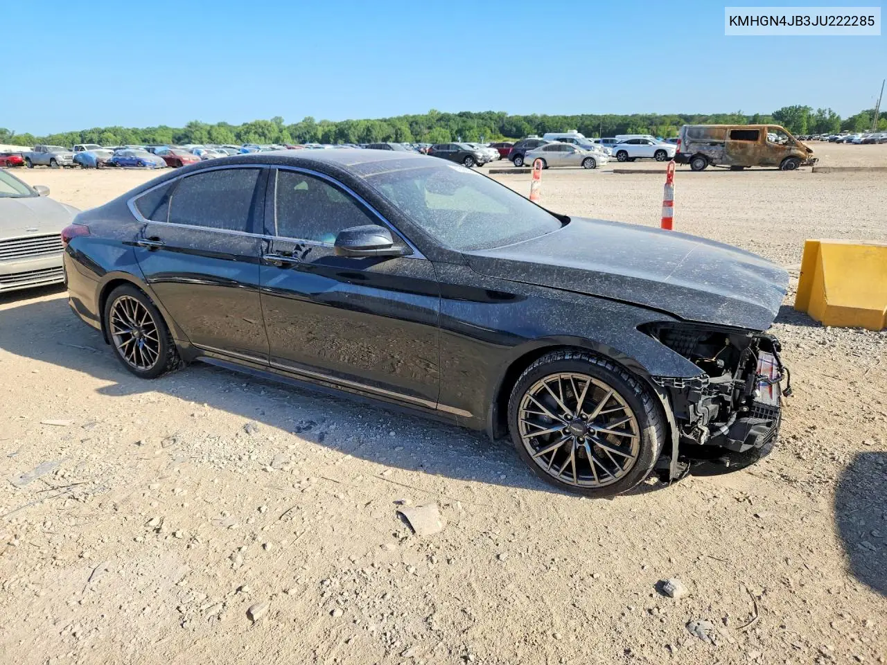 2018 Genesis G80 Sport VIN: KMHGN4JB3JU222285 Lot: 61609526