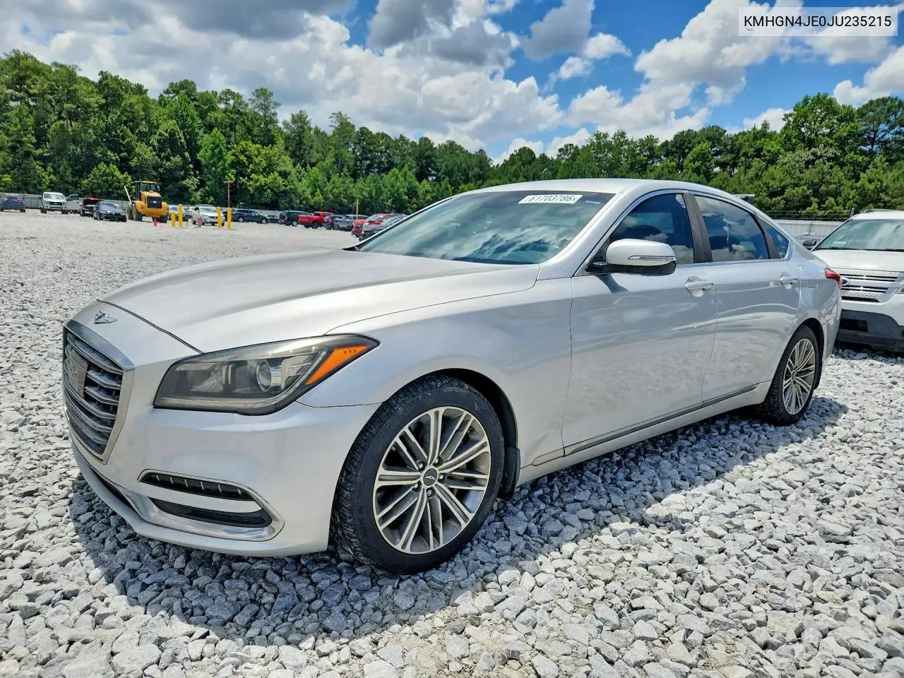 2018 Genesis G80 3.8 VIN: KMHGN4JE0JU235215 Lot: 61703786