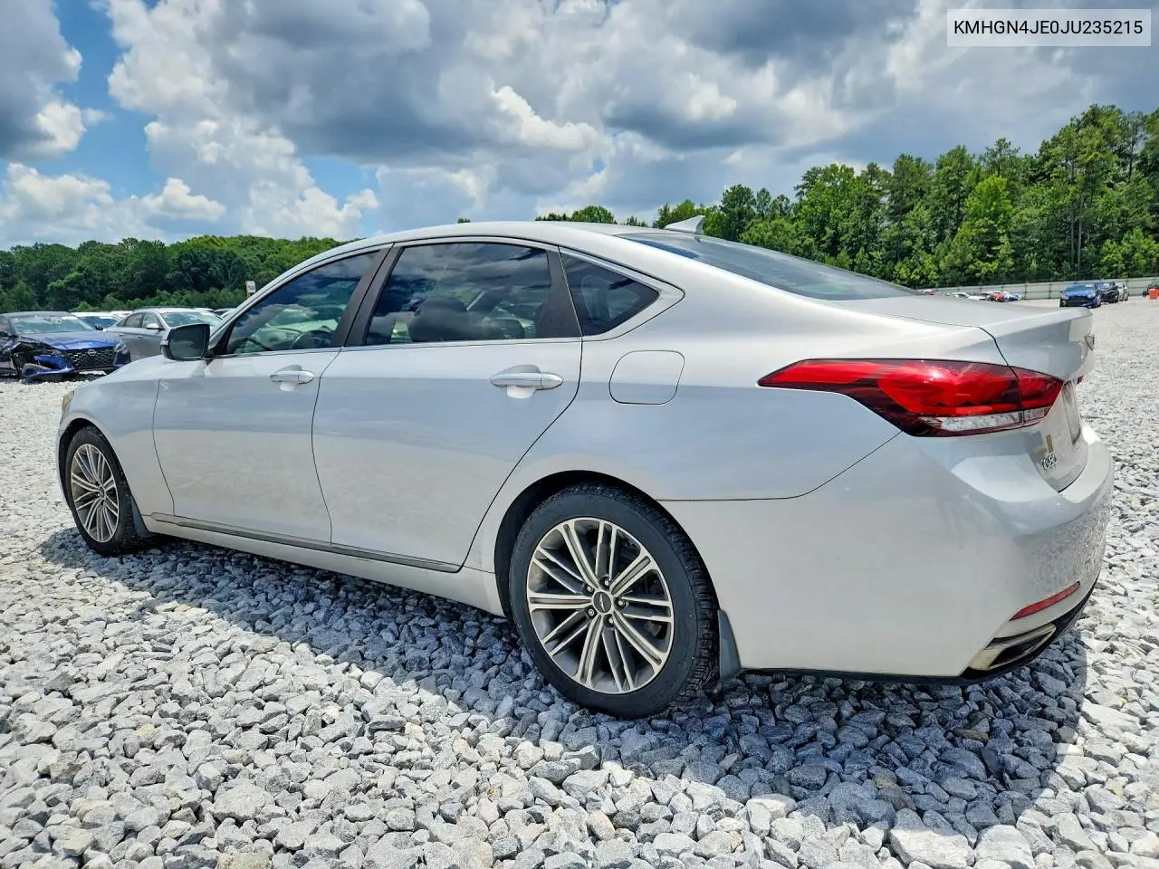 2018 Genesis G80 3.8 VIN: KMHGN4JE0JU235215 Lot: 61703786