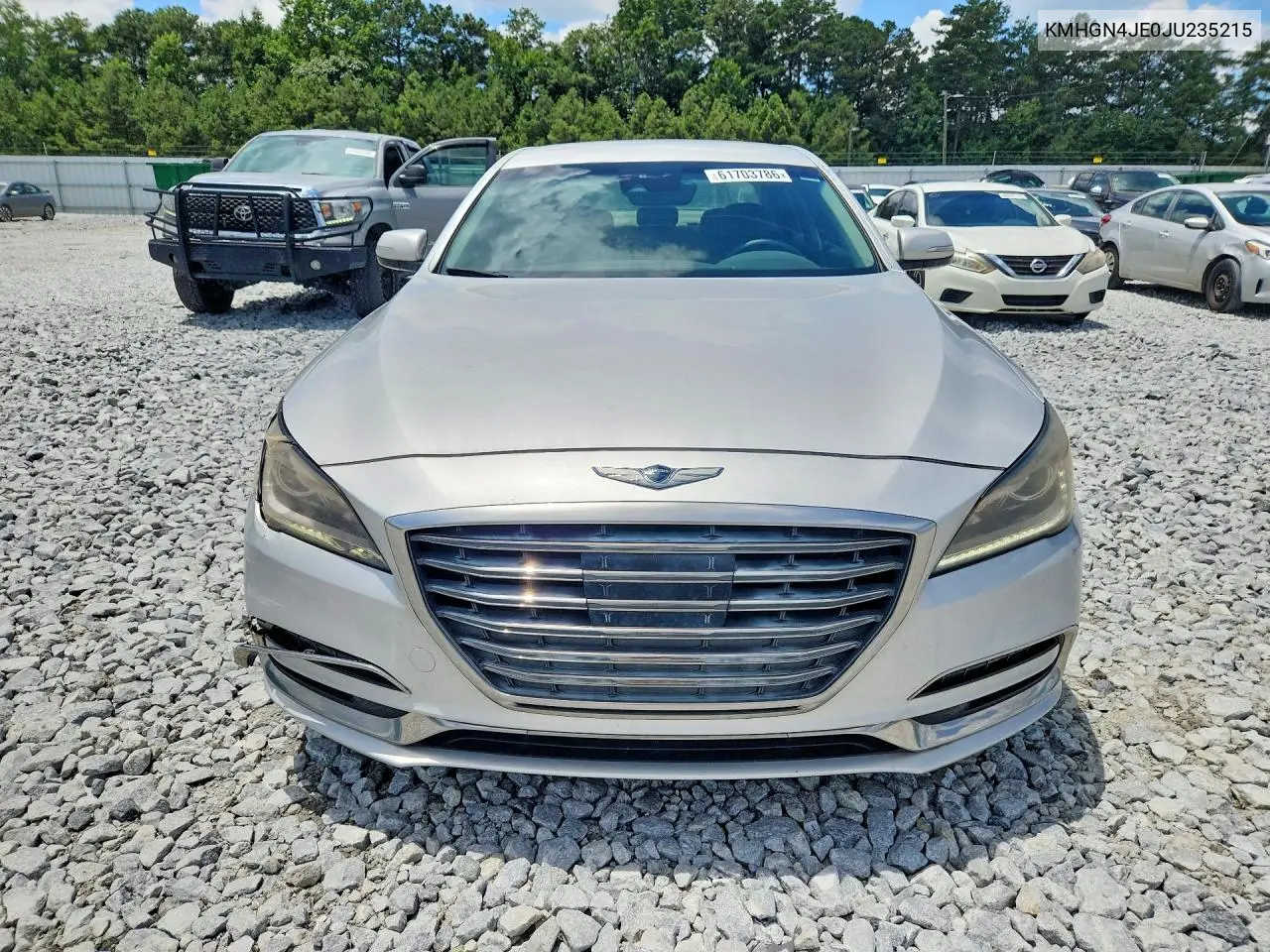 2018 Genesis G80 3.8 VIN: KMHGN4JE0JU235215 Lot: 61703786