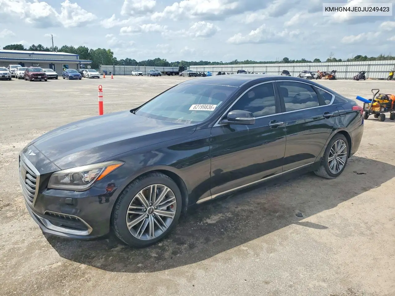 2018 Genesis G80 3.8 VIN: KMHGN4JE0JU249423 Lot: 62199836
