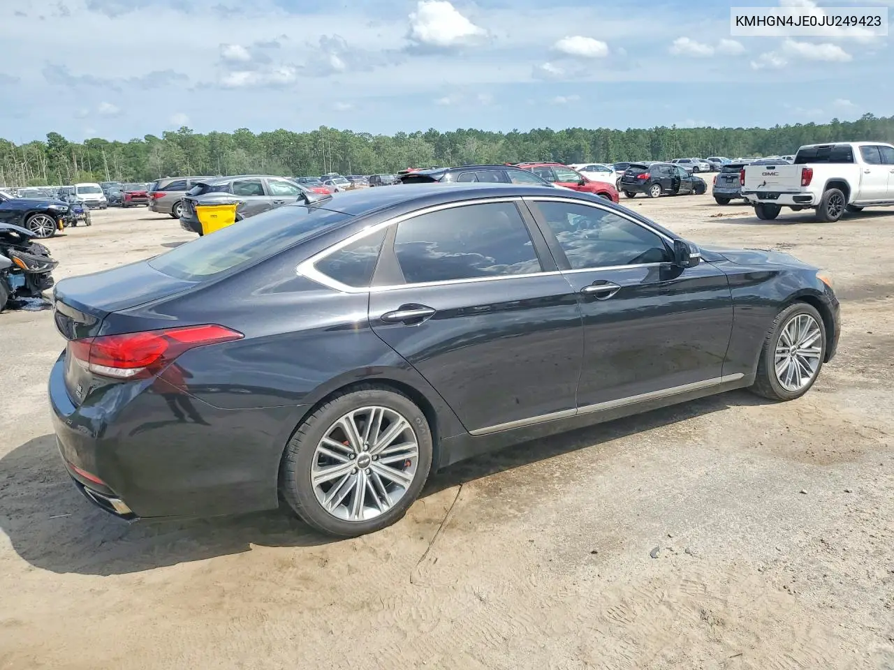 2018 Genesis G80 3.8 VIN: KMHGN4JE0JU249423 Lot: 62199836