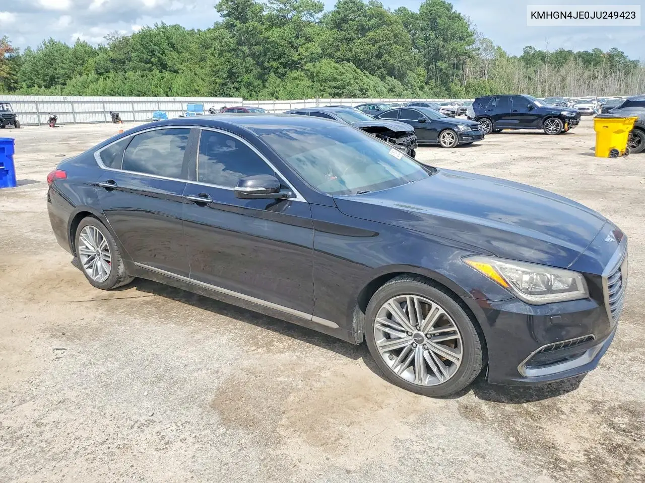 2018 Genesis G80 3.8 VIN: KMHGN4JE0JU249423 Lot: 62199836
