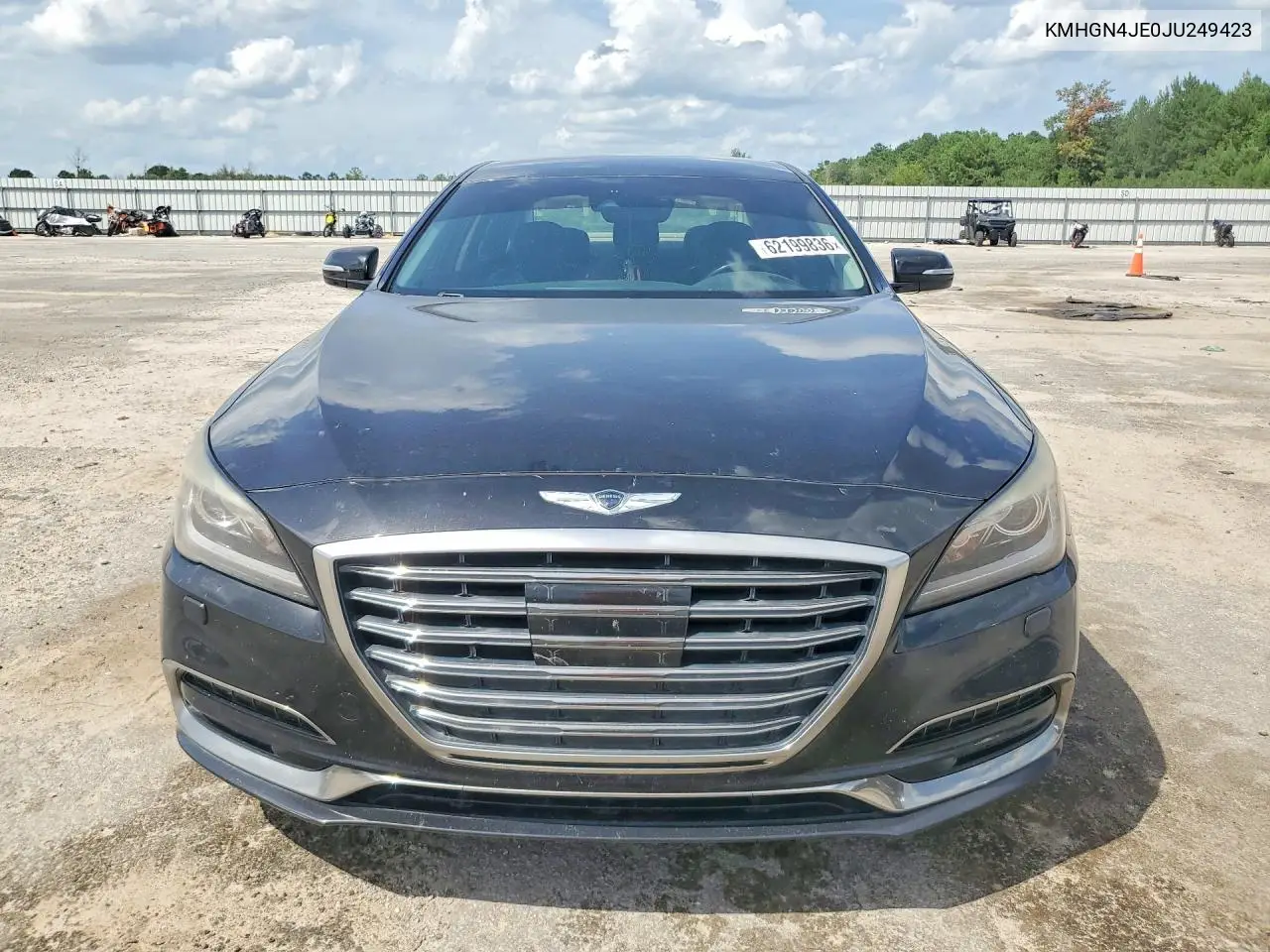 2018 Genesis G80 3.8 VIN: KMHGN4JE0JU249423 Lot: 62199836