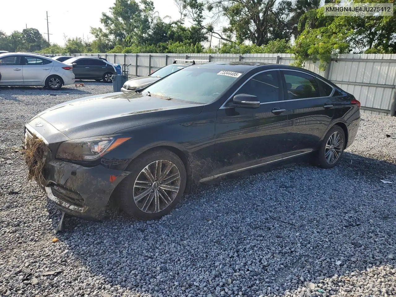 2018 Genesis G80 3.8 VIN: KMHGN4JE4JU275412 Lot: 73344485