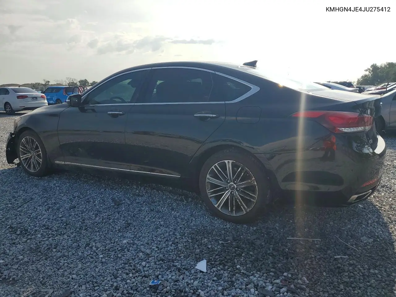 2018 Genesis G80 3.8 VIN: KMHGN4JE4JU275412 Lot: 73344485