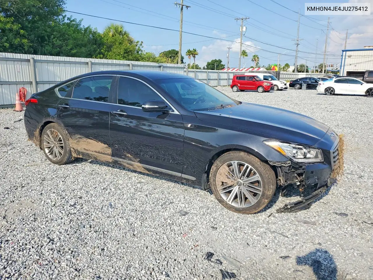 2018 Genesis G80 3.8 VIN: KMHGN4JE4JU275412 Lot: 73344485