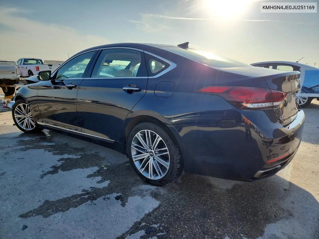 2018 Genesis G80 3.8 VIN: KMHGN4JE0JU251169 Lot: 79847915