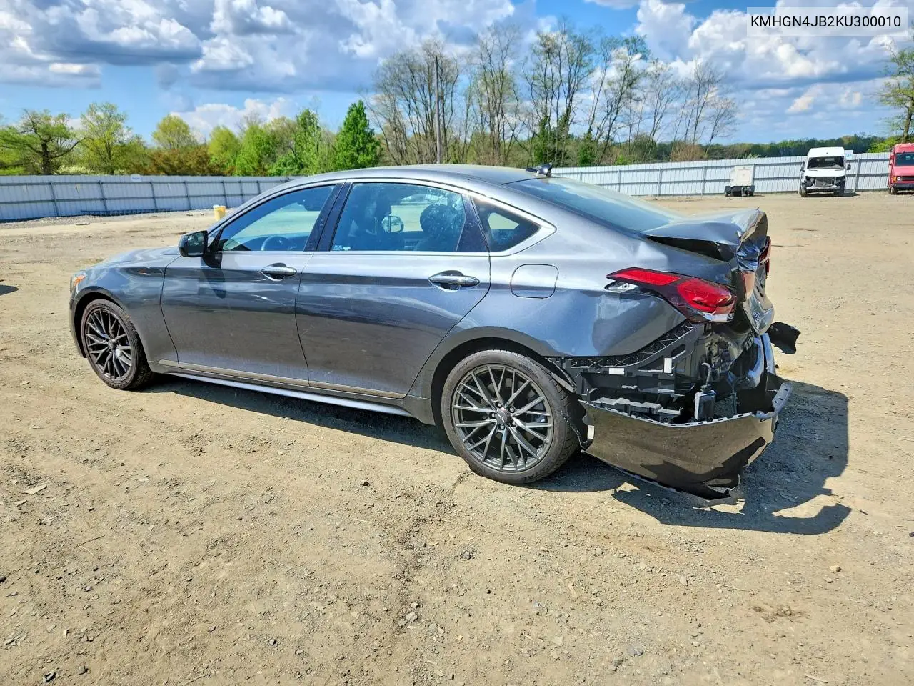 2019 Genesis G80 3.3T Sport VIN: KMHGN4JB2KU300010 Lot: 50292396
