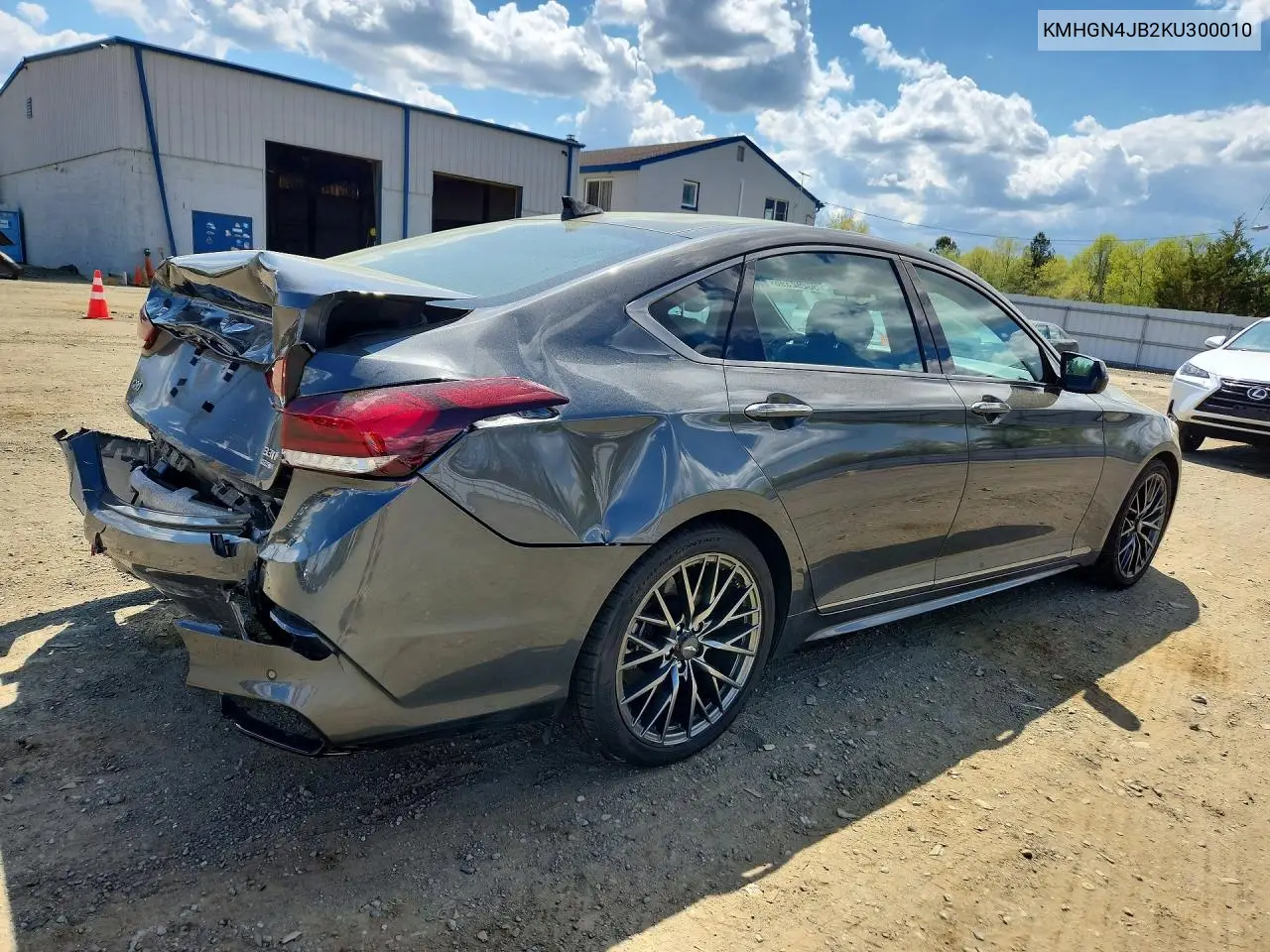 2019 Genesis G80 3.3T Sport VIN: KMHGN4JB2KU300010 Lot: 50292396