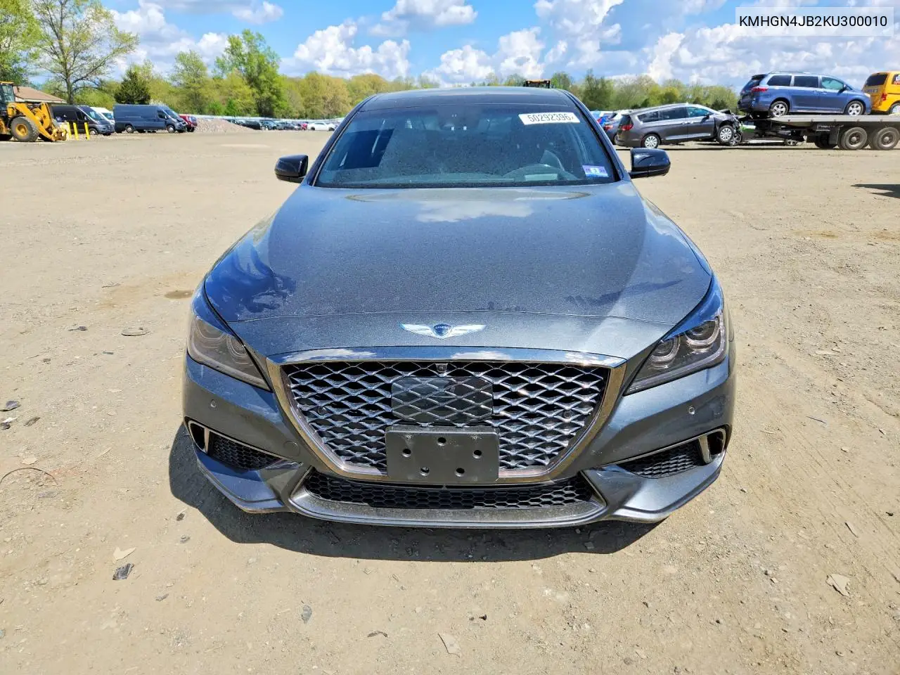 2019 Genesis G80 3.3T Sport VIN: KMHGN4JB2KU300010 Lot: 50292396