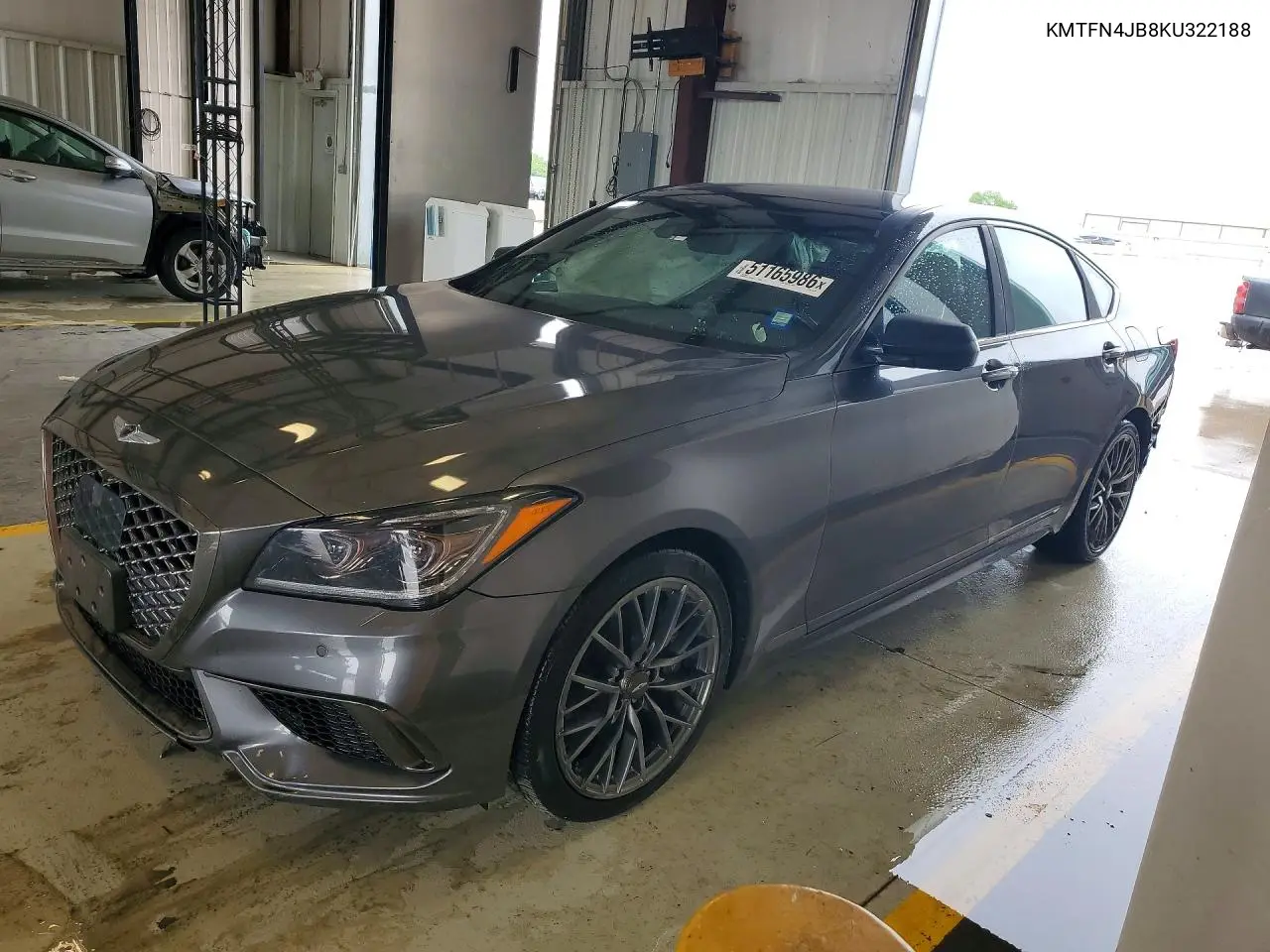 2019 Genesis G80 3.3T Sport VIN: KMTFN4JB8KU322188 Lot: 51165986