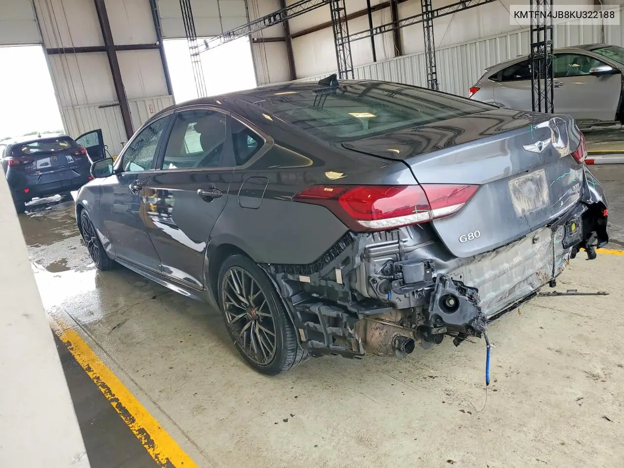 2019 Genesis G80 3.3T Sport VIN: KMTFN4JB8KU322188 Lot: 51165986