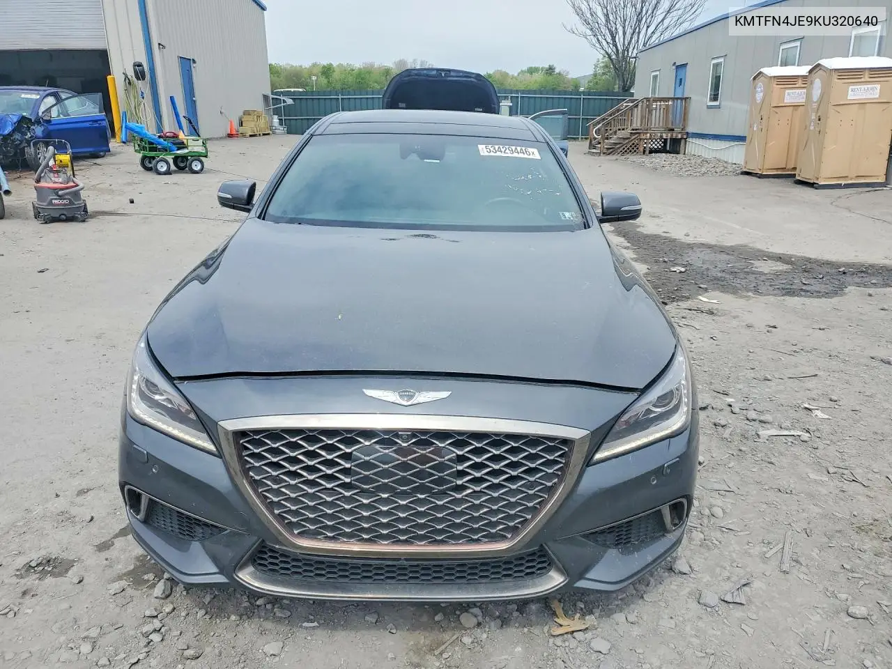 2019 Genesis G80 3.8 VIN: KMTFN4JE9KU320640 Lot: 53429446