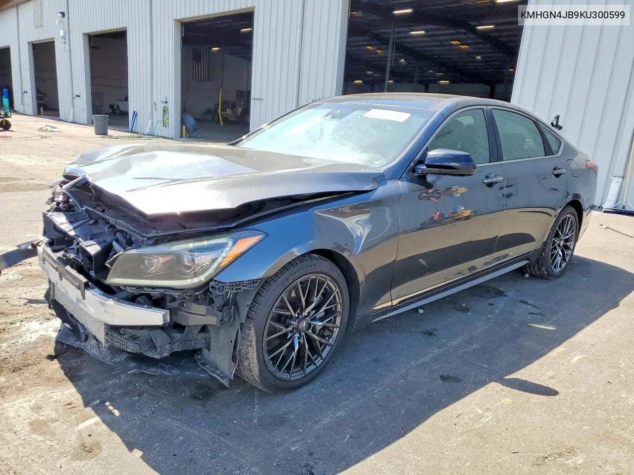 2019 Genesis G80 3.3T Sport VIN: KMHGN4JB9KU300599 Lot: 56427126