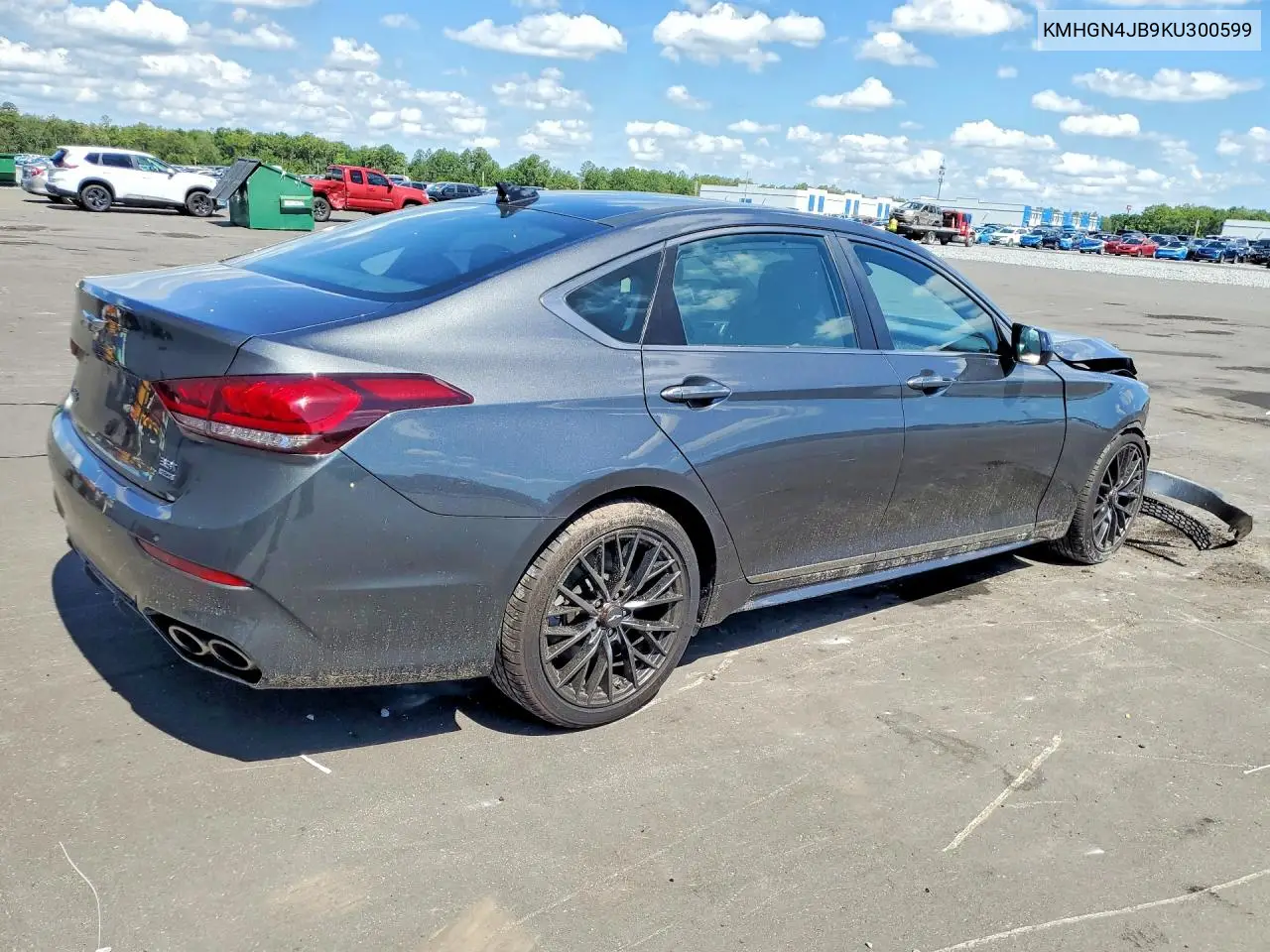 2019 Genesis G80 3.3T Sport VIN: KMHGN4JB9KU300599 Lot: 56427126