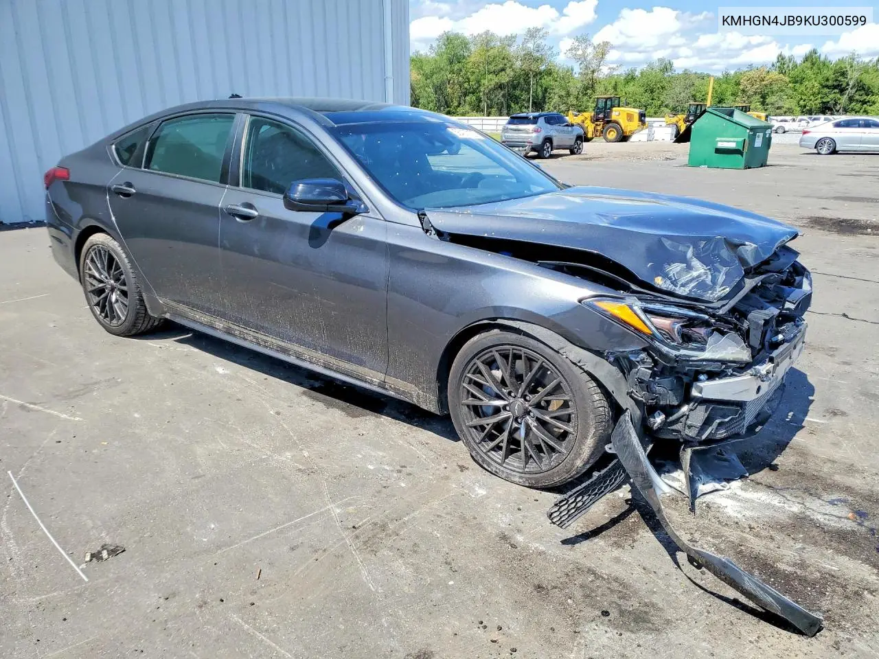 2019 Genesis G80 3.3T Sport VIN: KMHGN4JB9KU300599 Lot: 56427126