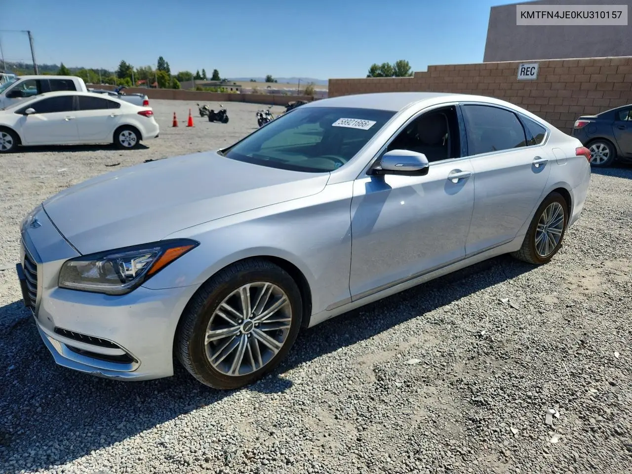 2019 Genesis G80 3.8 VIN: KMTFN4JE0KU310157 Lot: 58921666