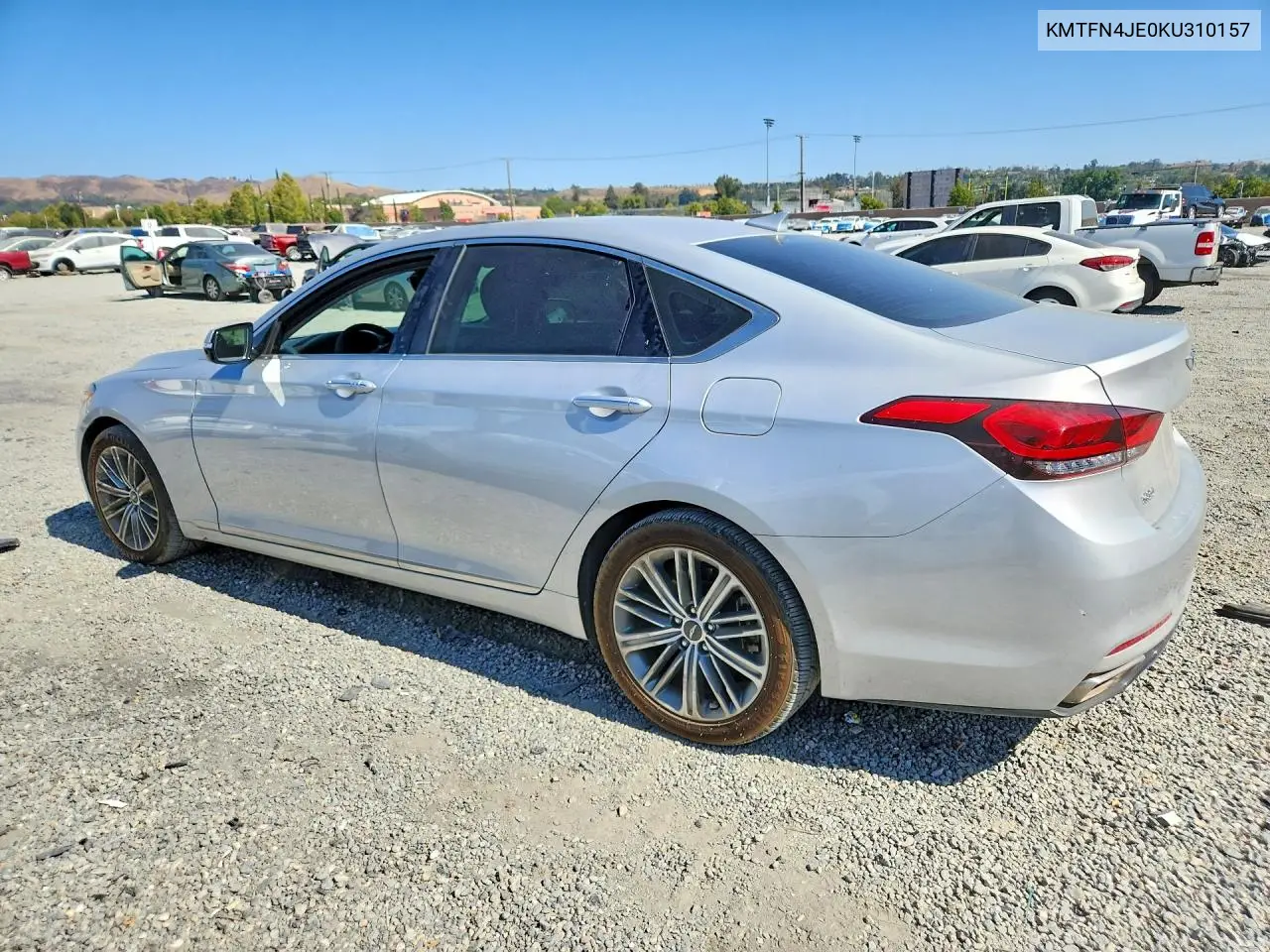 2019 Genesis G80 3.8 VIN: KMTFN4JE0KU310157 Lot: 58921666