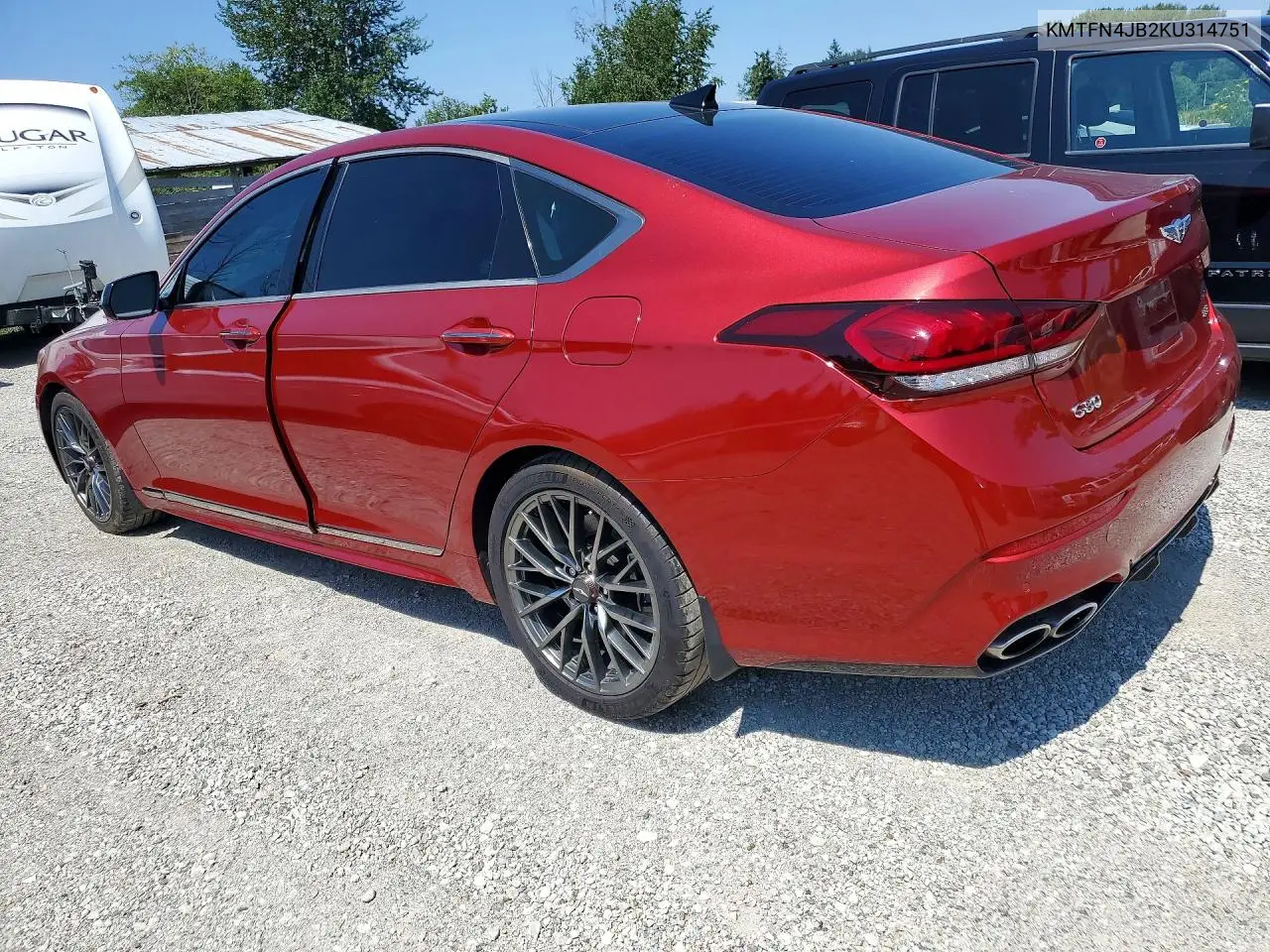 2019 Genesis G80 3.3T Sport VIN: KMTFN4JB2KU314751 Lot: 59382446