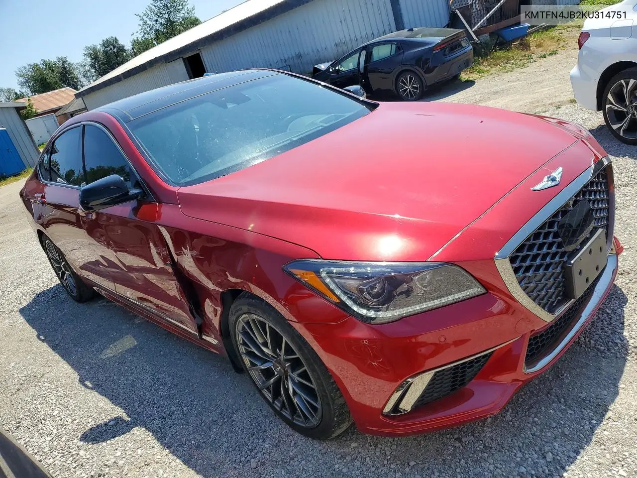 2019 Genesis G80 3.3T Sport VIN: KMTFN4JB2KU314751 Lot: 59382446