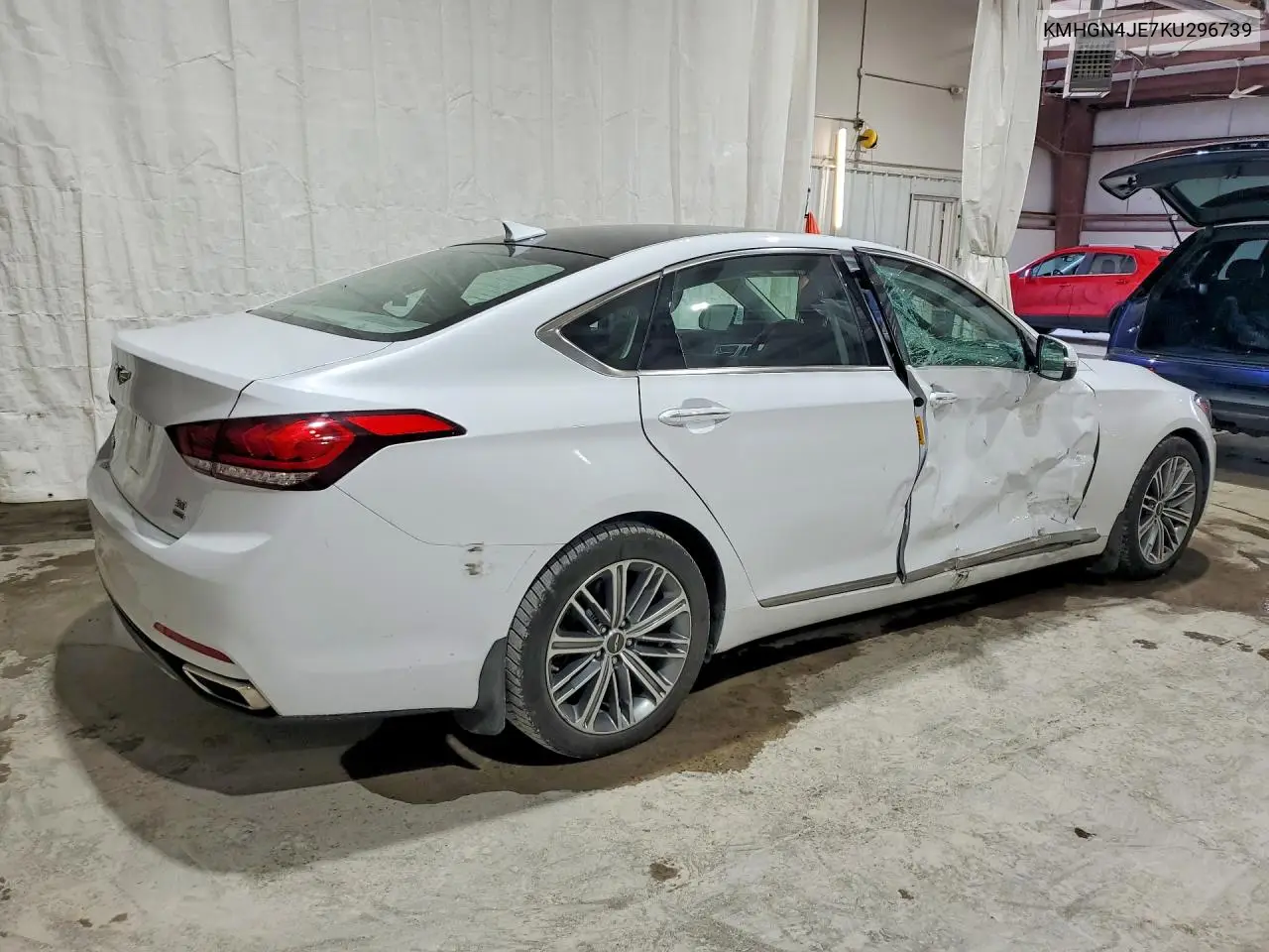 2019 Genesis G80 3.8 VIN: KMHGN4JE7KU296739 Lot: 59675286