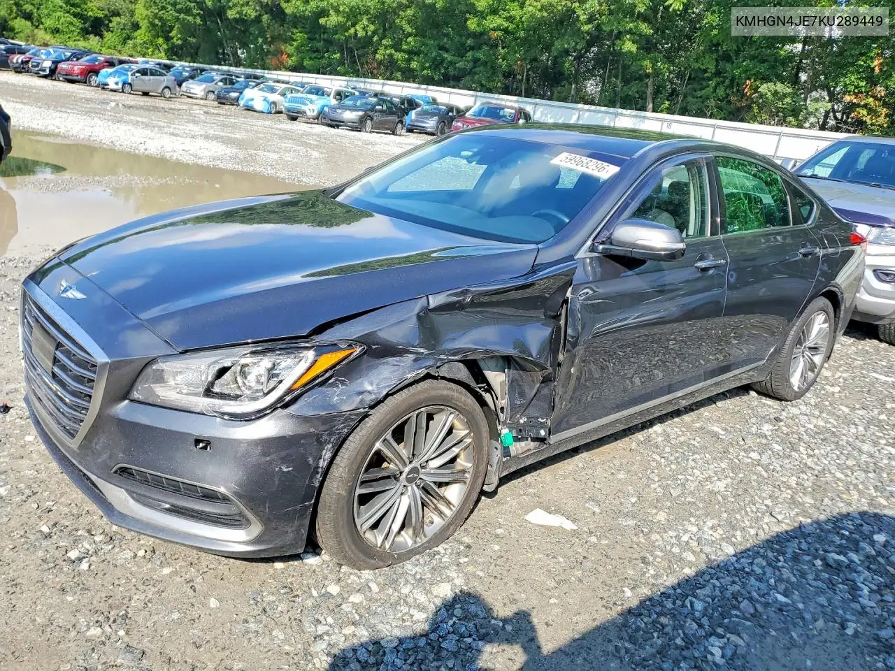 2019 Genesis G80 3.8 VIN: KMHGN4JE7KU289449 Lot: 59968296