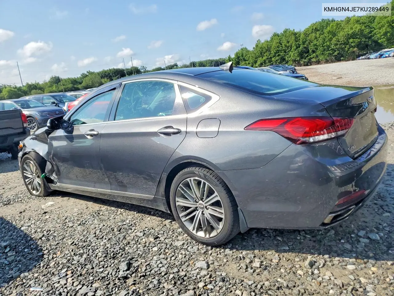2019 Genesis G80 3.8 VIN: KMHGN4JE7KU289449 Lot: 59968296