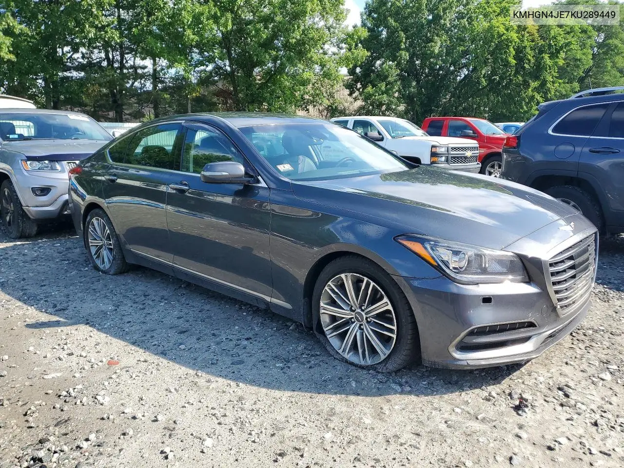 2019 Genesis G80 3.8 VIN: KMHGN4JE7KU289449 Lot: 59968296