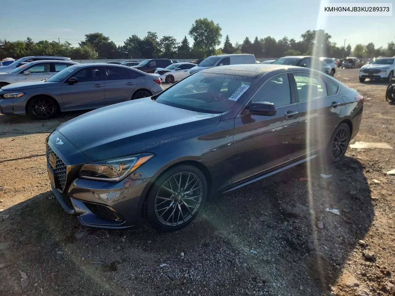2019 Genesis G80 3.3T Sport VIN: KMHGN4JB3KU289373 Lot: 60003046