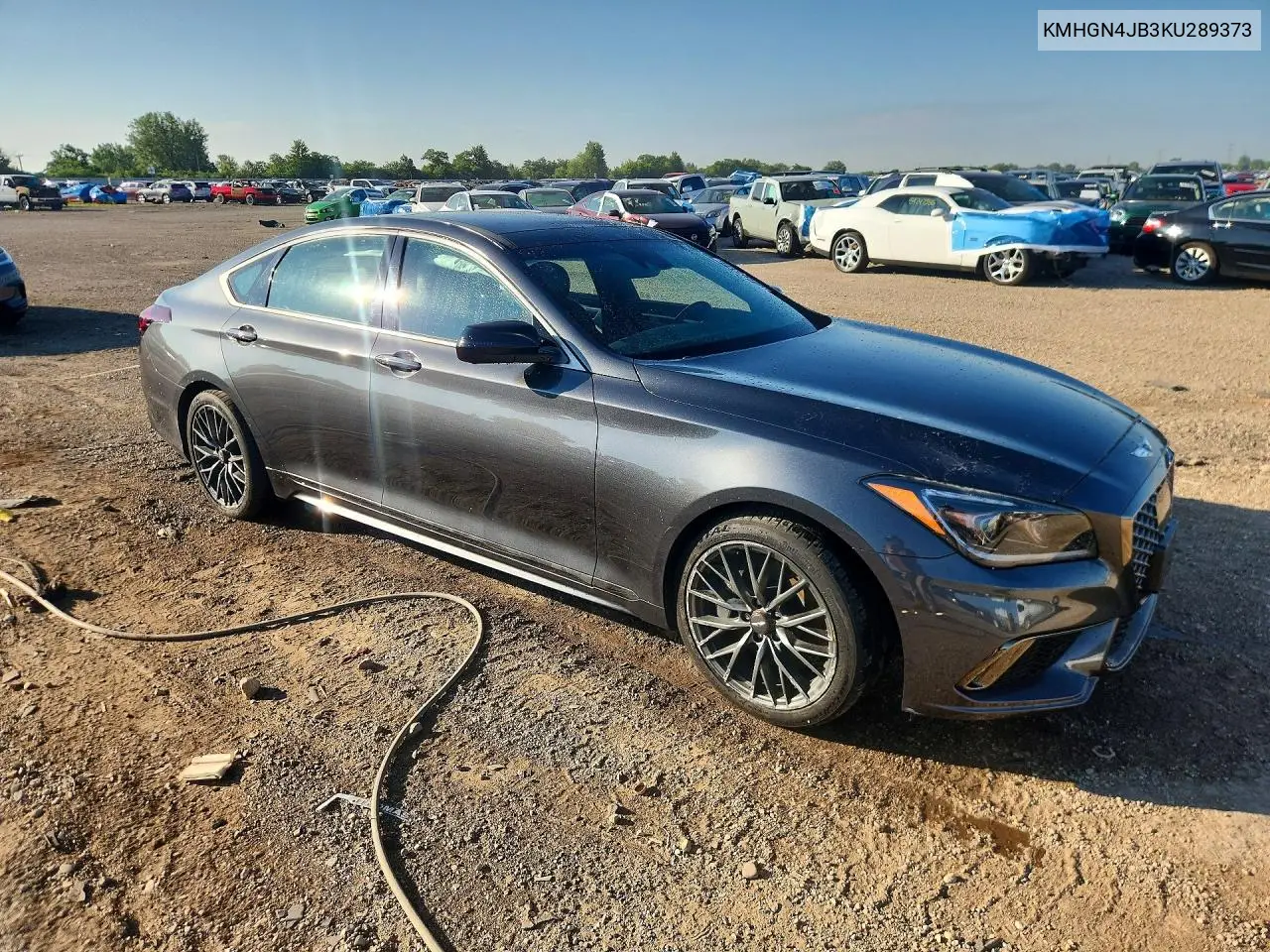 2019 Genesis G80 3.3T Sport VIN: KMHGN4JB3KU289373 Lot: 60003046