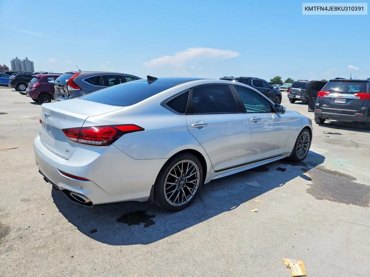 2019 Genesis G80 3.8 VIN: KMTFN4JE8KU310391 Lot: 60130416
