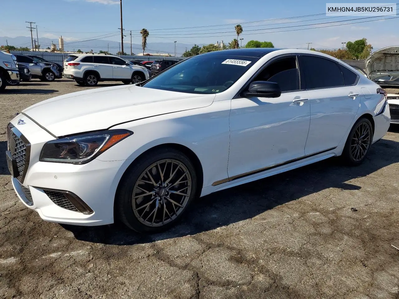 2019 Genesis G80 3.3T Sport VIN: KMHGN4JB5KU296731 Lot: 61455556