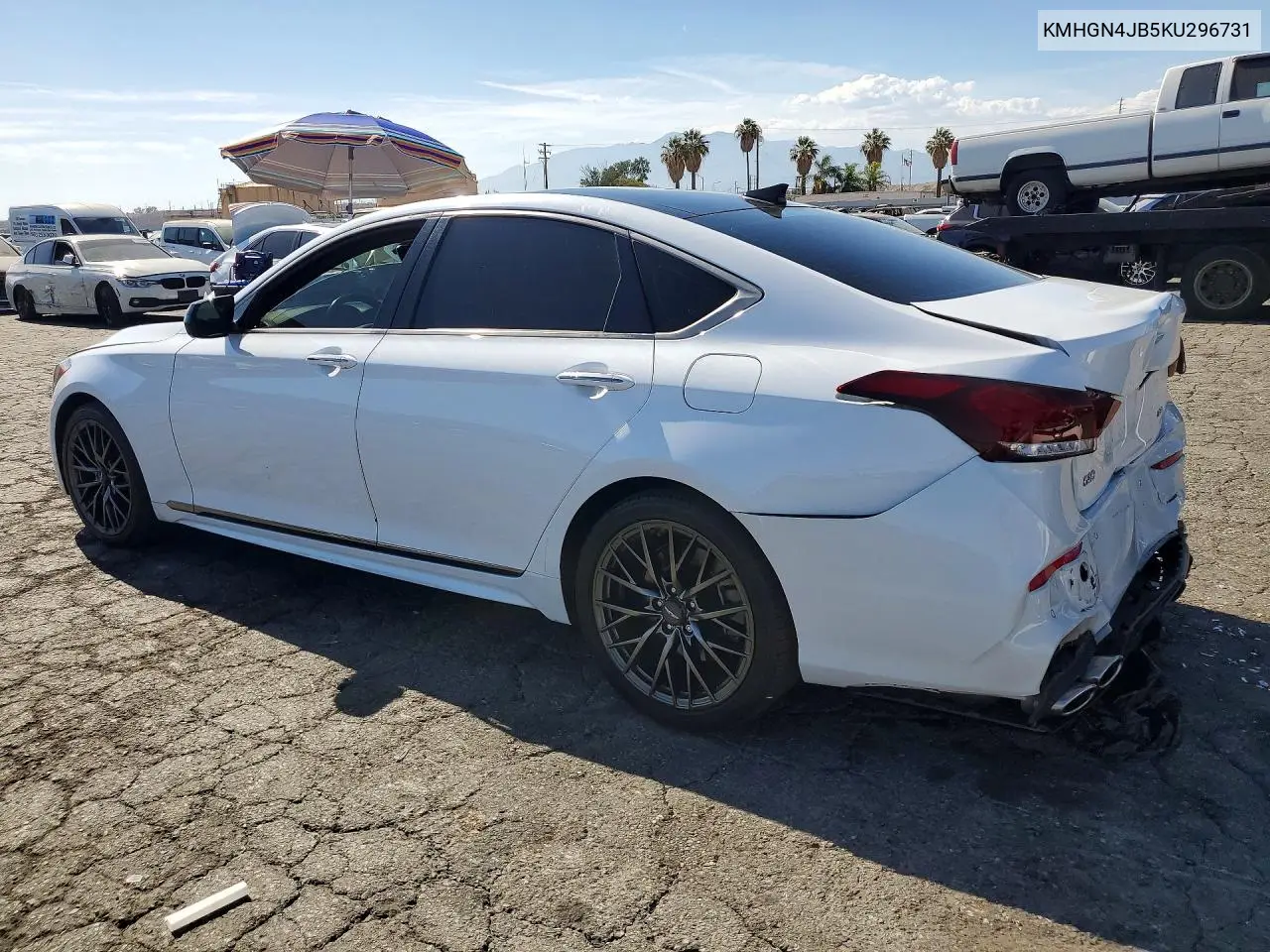 2019 Genesis G80 3.3T Sport VIN: KMHGN4JB5KU296731 Lot: 61455556