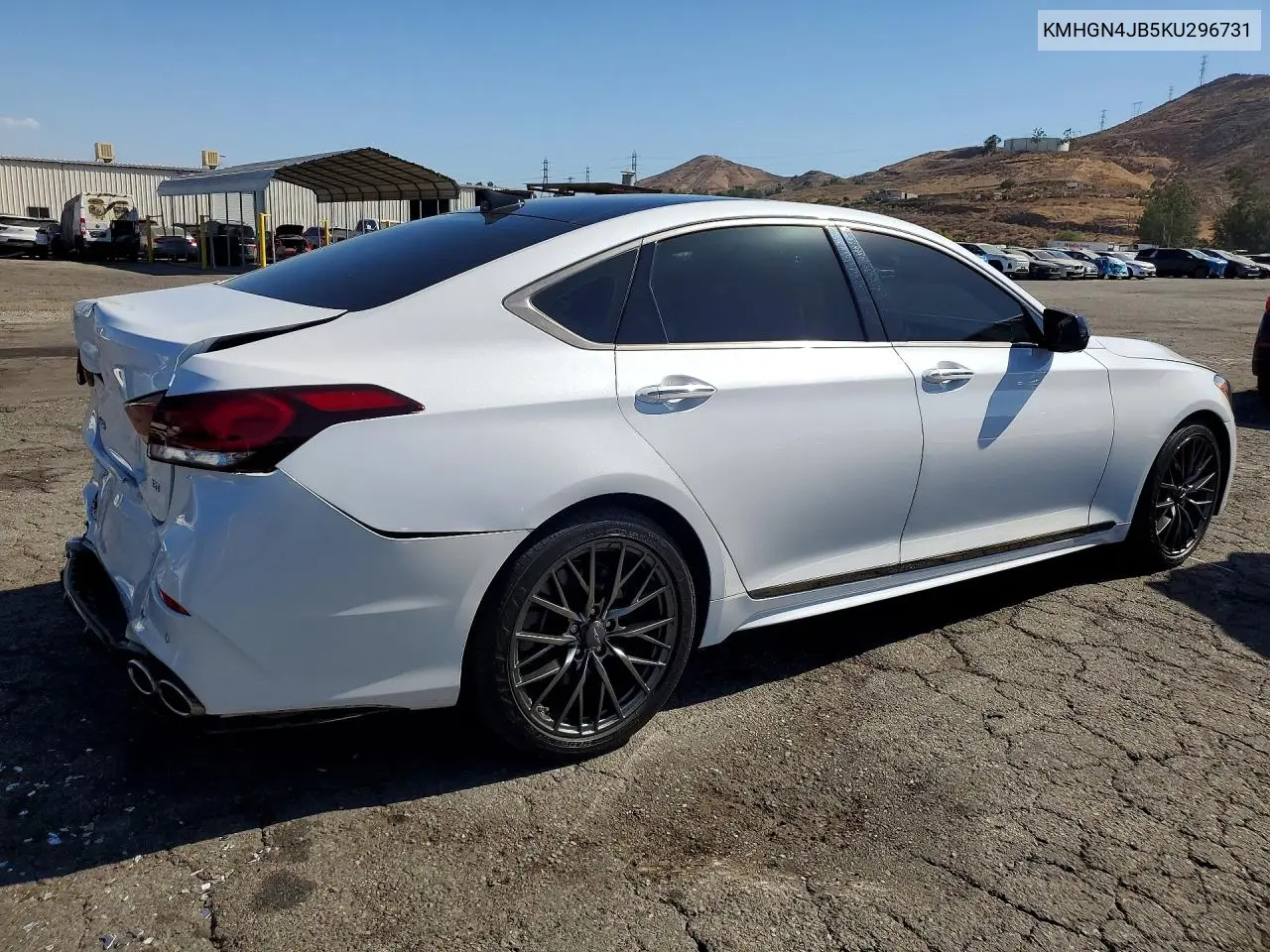 2019 Genesis G80 3.3T Sport VIN: KMHGN4JB5KU296731 Lot: 61455556