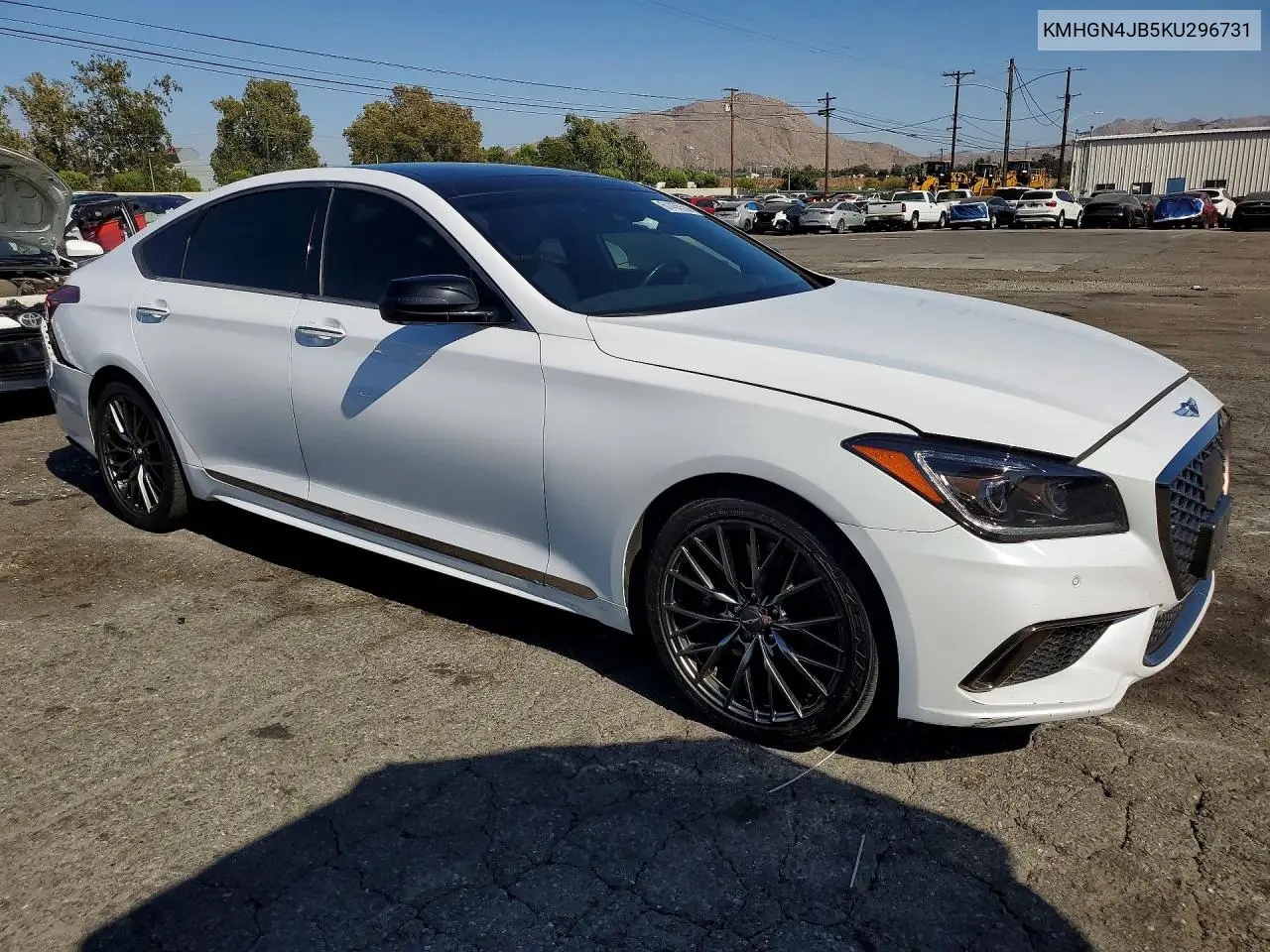 2019 Genesis G80 3.3T Sport VIN: KMHGN4JB5KU296731 Lot: 61455556