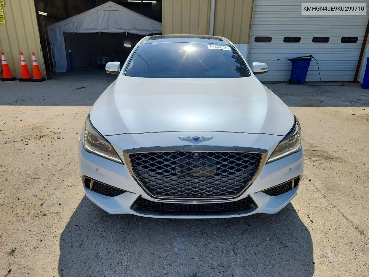 2019 Genesis G80 3.8 VIN: KMHGN4JE9KU299710 Lot: 61483726