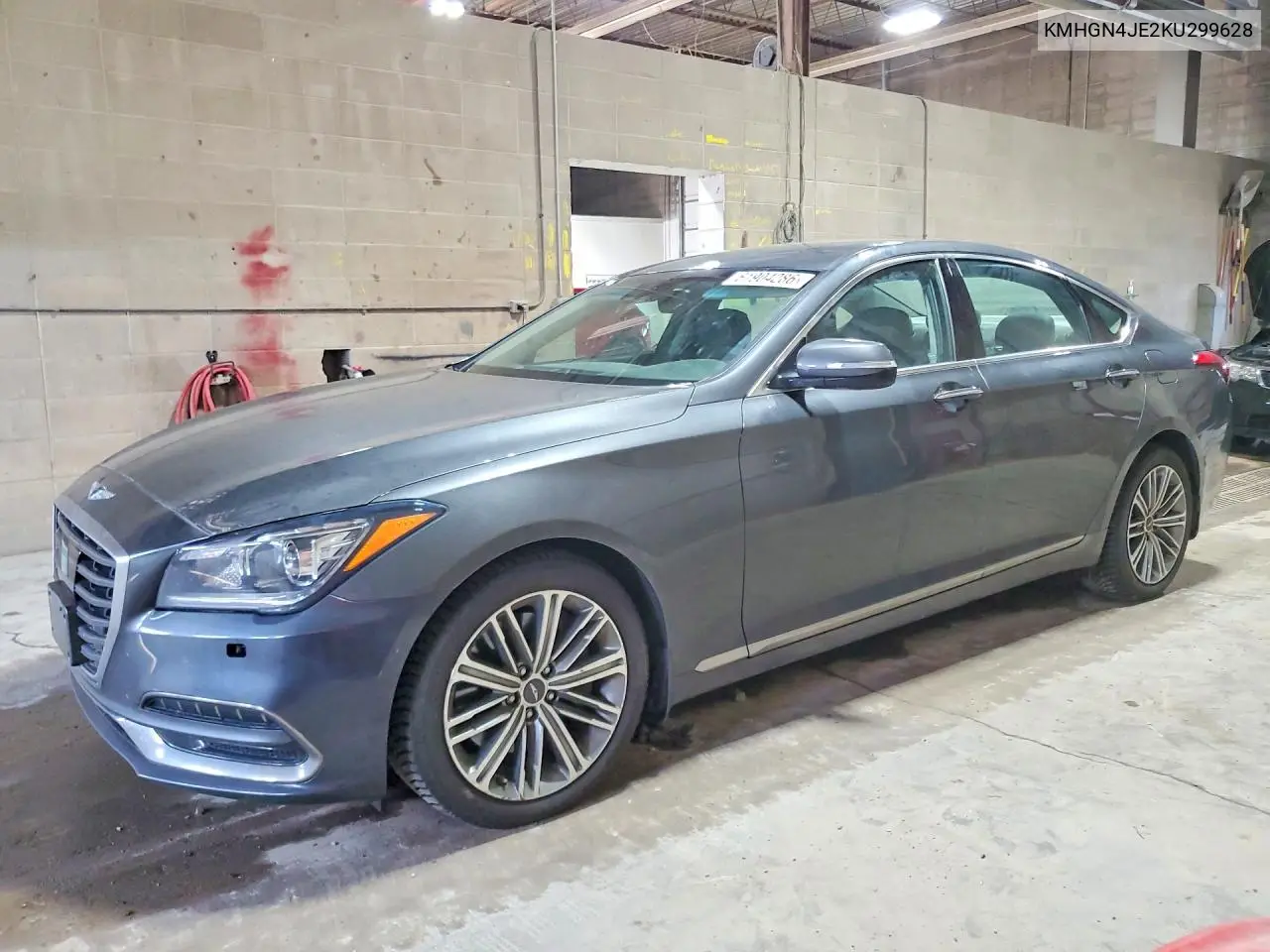 2019 Genesis G80 3.8 VIN: KMHGN4JE2KU299628 Lot: 61904286
