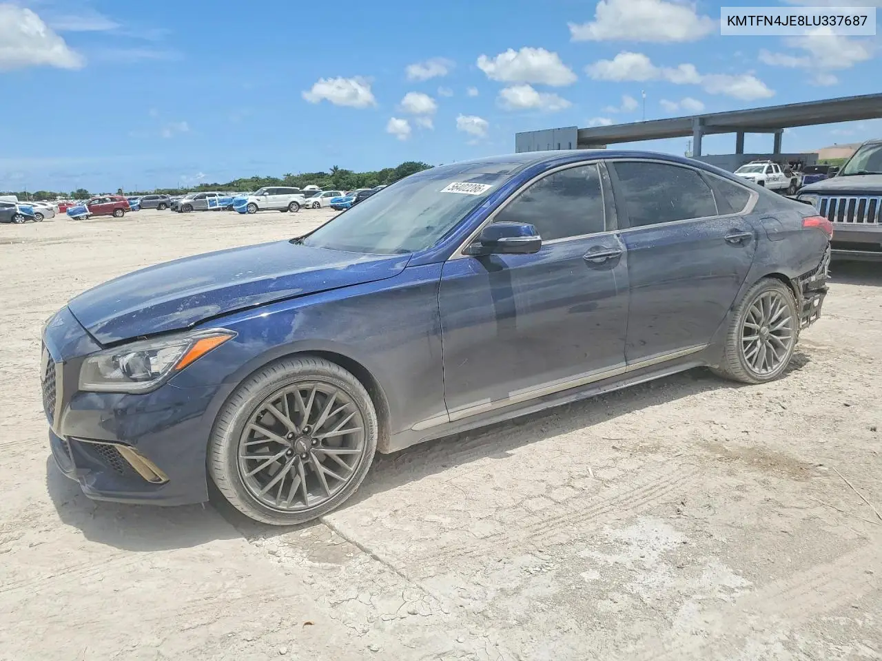 2020 Genesis G80 3.8 VIN: KMTFN4JE8LU337687 Lot: 56402286