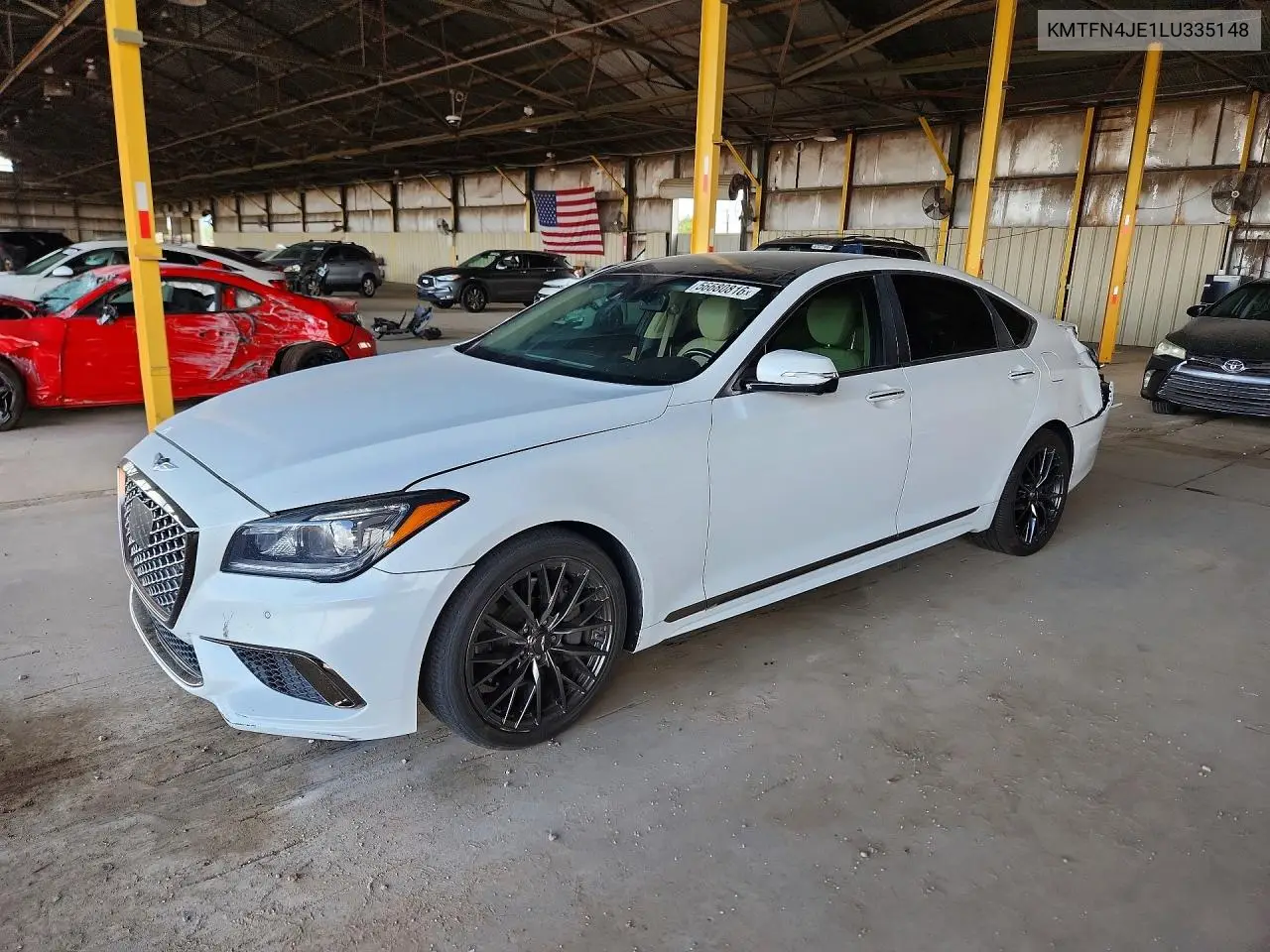 2020 Genesis G80 3.8 VIN: KMTFN4JE1LU335148 Lot: 56680816