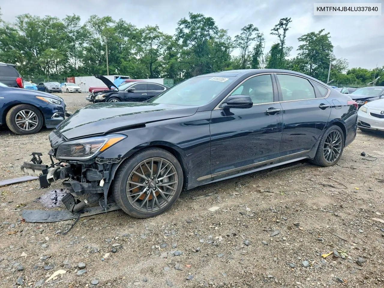2020 Genesis G80 3.3T Sport VIN: KMTFN4JB4LU337840 Lot: 59193706