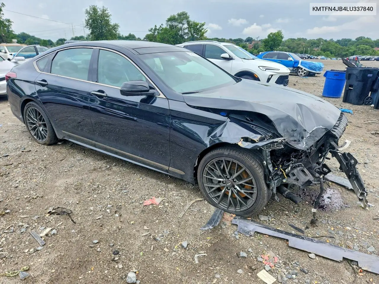 2020 Genesis G80 3.3T Sport VIN: KMTFN4JB4LU337840 Lot: 59193706